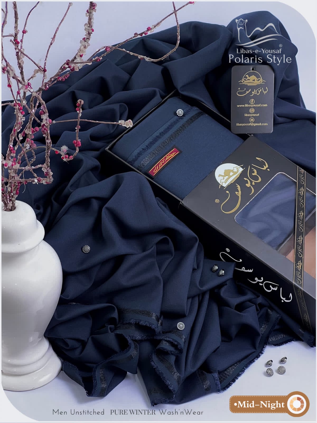 ”Polaris Style by Libas-E-Yousaf" PURE WINTER (wash’n wear)