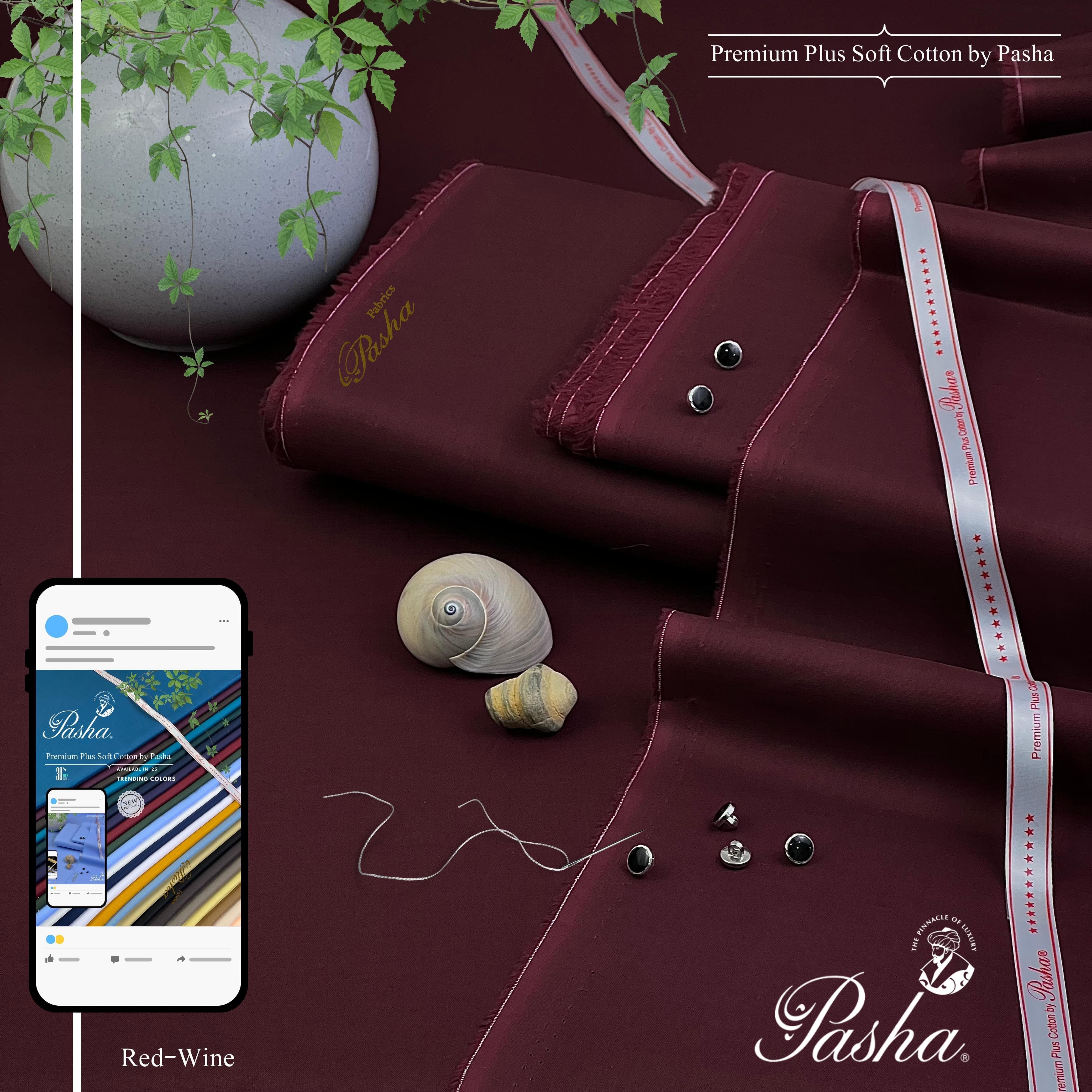 Men’s Luxury Pima Soft Cotton - Red Wine