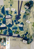 Printed Patch Emb Lawn 3 Piece Unstitched Suit MI -058 Summer Collection