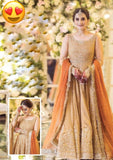 Minal khan wedding dress   Dress Type Full Long Frock Fabric Net & Malai