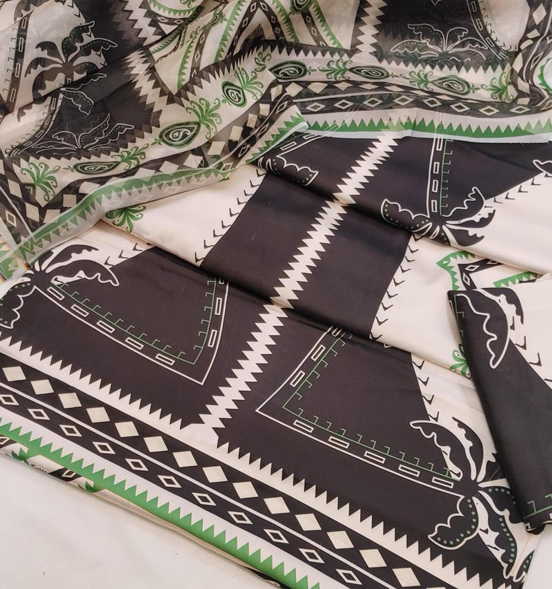 Shamoze Silk Digital 3pc Unstitched Suit 63