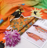 BONANZA - 3PC LAWN PRINTED SHIRT WITH PRINTED BANA DORA DUPATTA AND TROUSER -B01