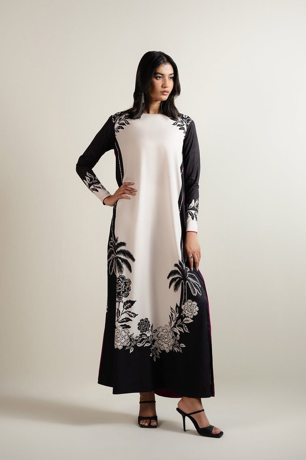 Shamoze Silk Digital Tye ‘N’ Dye 3pc Unstitched Suit - 162