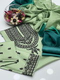 Shamoze Silk Digital Tye ‘N’ Dye 3pc Unstitched Suit - 151
