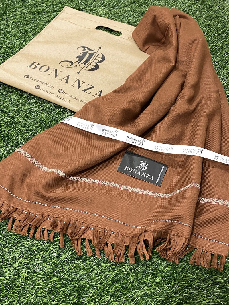 Bonanza Satrangi Mens Winter Shawl ♦️♦️ 07 Camel