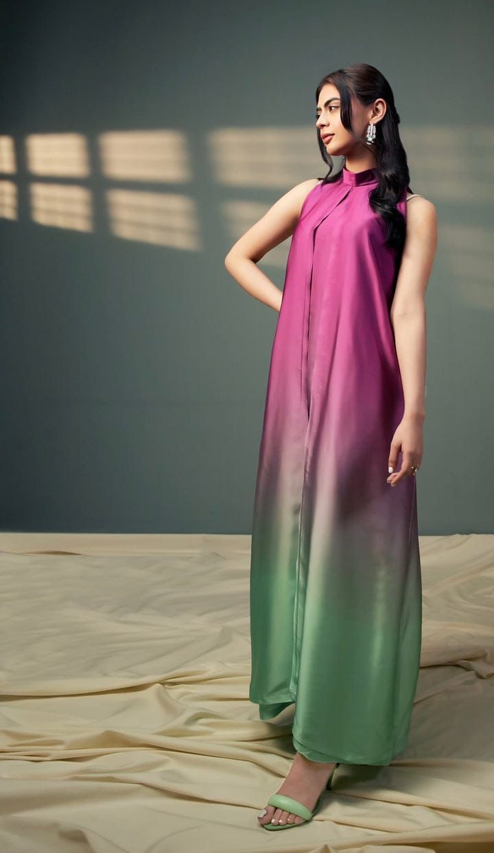 Shamoze Silk Digital Tye ‘N’ Dye 3pc Unstitched Suit - 203