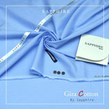 Saphire Summer Impressions Soft Cotton Giza Finished - Steel Blue