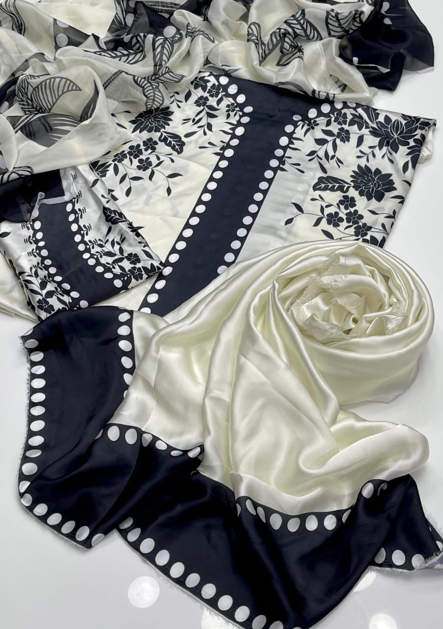 Shamoze Silk Digital Tye ‘N’ Dye 3pc Unstitched Suit - 199