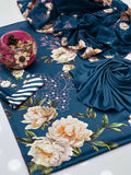 Shamoze Silk Digital Tye ‘N’ Dye 3pc Unstitched Suit - 186