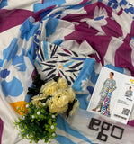 Printed Lawn 3 Piece Unstitched Suit MI -01 Summer Collection