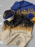 Shamoze Silk Digital Tye ‘N’ Dye 3pc Unstitched Suit - 183