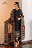 Baroque - 3PC Organza Embroidered Shirt with Organza Embroidered Dupatta