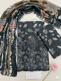 Digital Printed Lawn With Daman Embroidery 3 Piece Unstitched Suit BS - 20022 Summer Collection