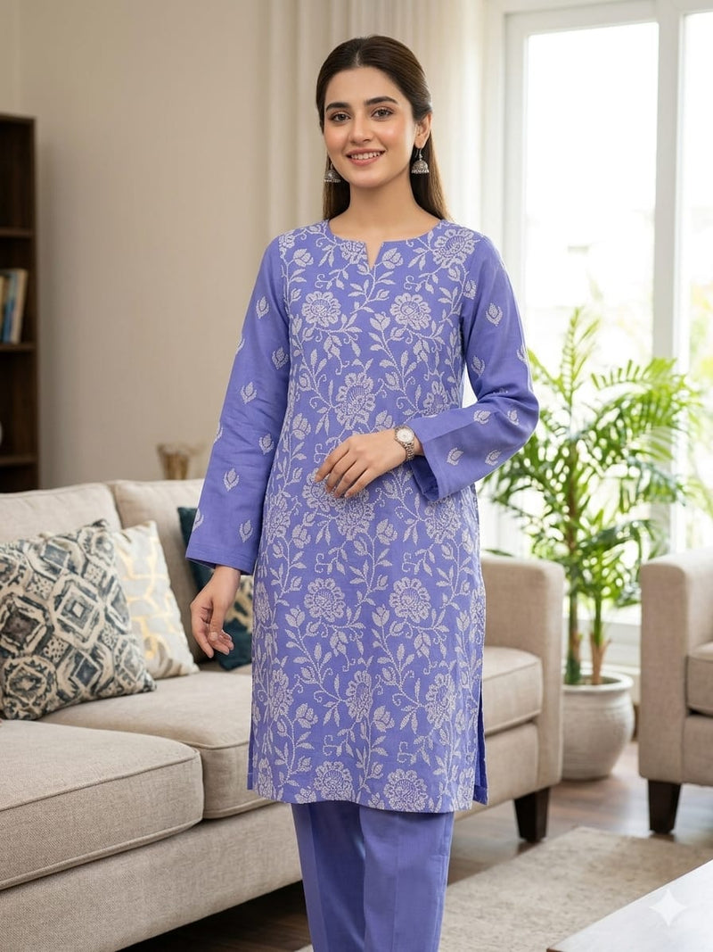 Lawn 2PC Embroidery Unstitched Suit BK-14