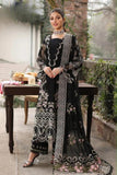 KHAAF - 3PC Unstitched Dhanak Embroidered Shirt with Dhanak Embroidered Dupatta and Trouser - Mi903