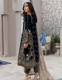 Emaan Adeel - Luxury Velvet Heavy Embroidered 3 Piece Unstitched Suit - EA 012