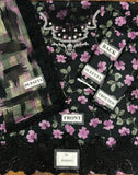 Nureh - Printed Patch Emb Lawn 3 Piece Unstitched Suit MI 124A Summer Collection