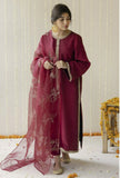 JAZMIN - LAWN EMBROIDERED SHIRT WIH ORGANZA EMBROIDERED DUPATTA