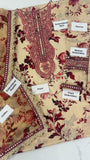 Aneelas - Printed Patch Emb Lawn 3 Piece Unstitched Suit MI 112A Summer Collection