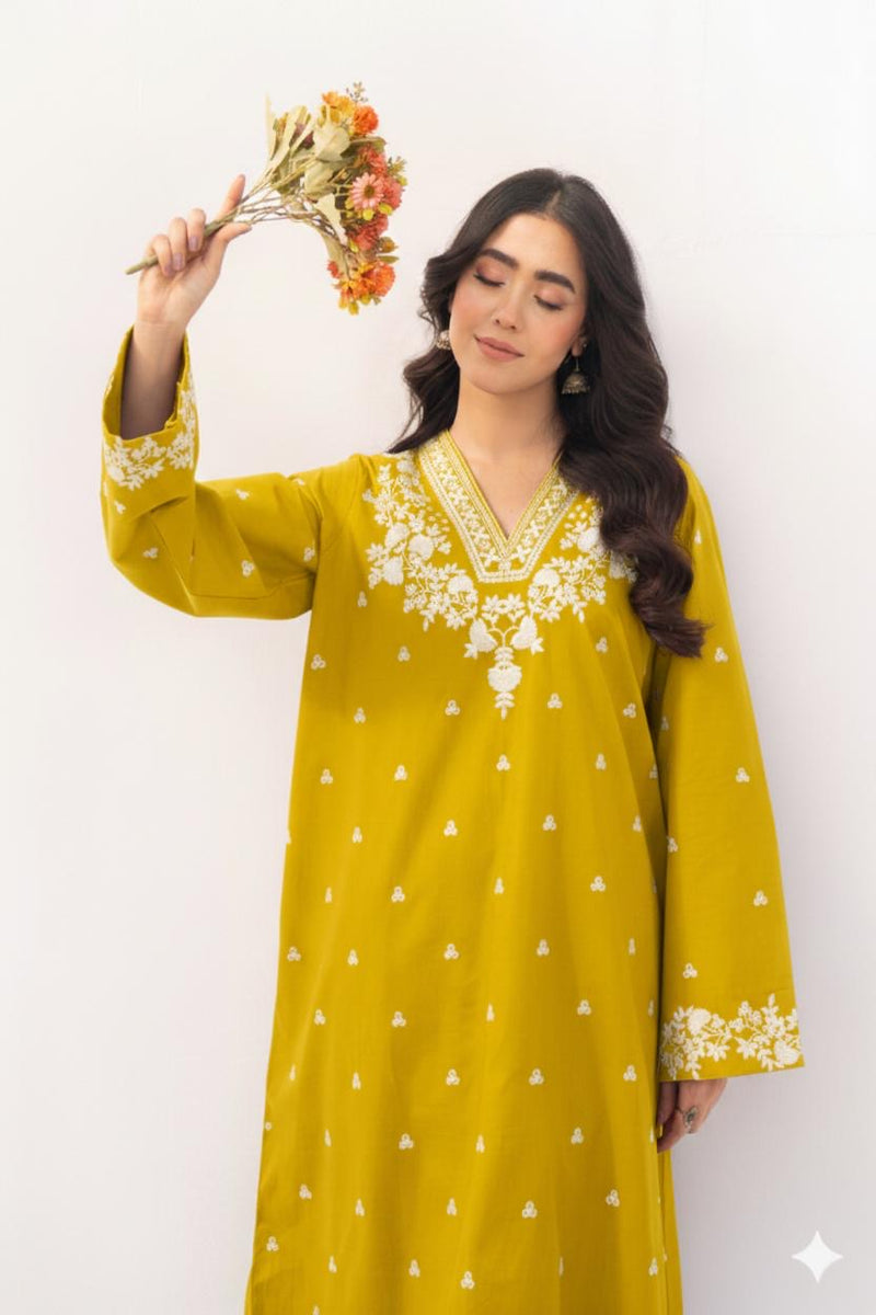 Lawn 2PC Embroidery Unstitched Suit BK-03