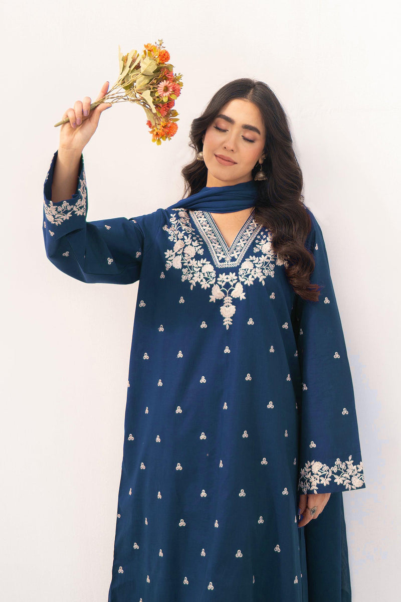Lawn 2PC Embroidery Unstitched Suit BK-04