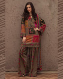 Shamoze Silk Digital Tye ‘N’ Dye 3pc Unstitched Suit - 186
