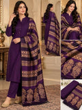 Luxury Banarsi Jacquard Pashmina Shawl & Dhanak Unstitched 3-Piece Suit - JS05