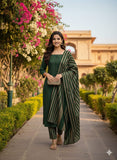 Khaddi - 3PC Marina Unstitched Suit -  Green