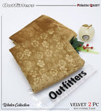 Palachi Velvet Embossed 2pc Suit - Desert Skin
