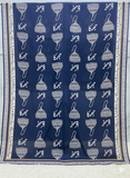 Jhumka Silk Duppatta For Ladies - navy blue