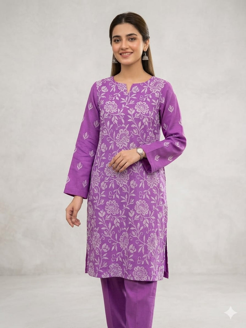 Lawn 2PC Embroidery Unstitched Suit BK-18