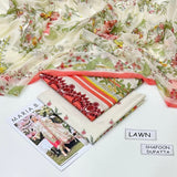 Maria B Printed Lawn 3 Piece Unstitched Suit Mb - 241 Summer Collection