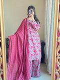 Bin Saeed Printed Lawn 3 Piece Unstitched Suit BS -002 Summer Collection