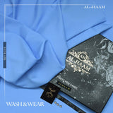 Alhaam Presents 100% Pure Super Luxury Regent Wash & Wear - Sky Blue