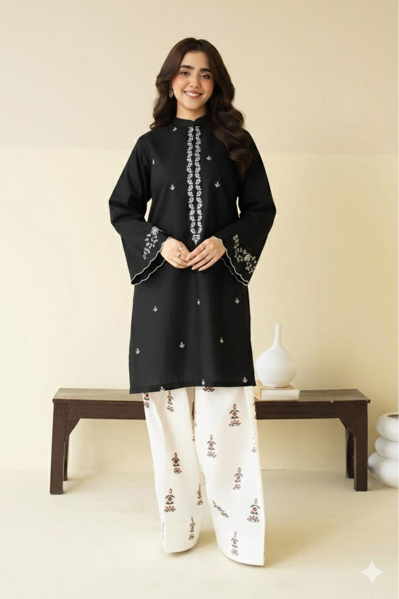Lawn 2PC Embroidery Unstitched Suit BK-09