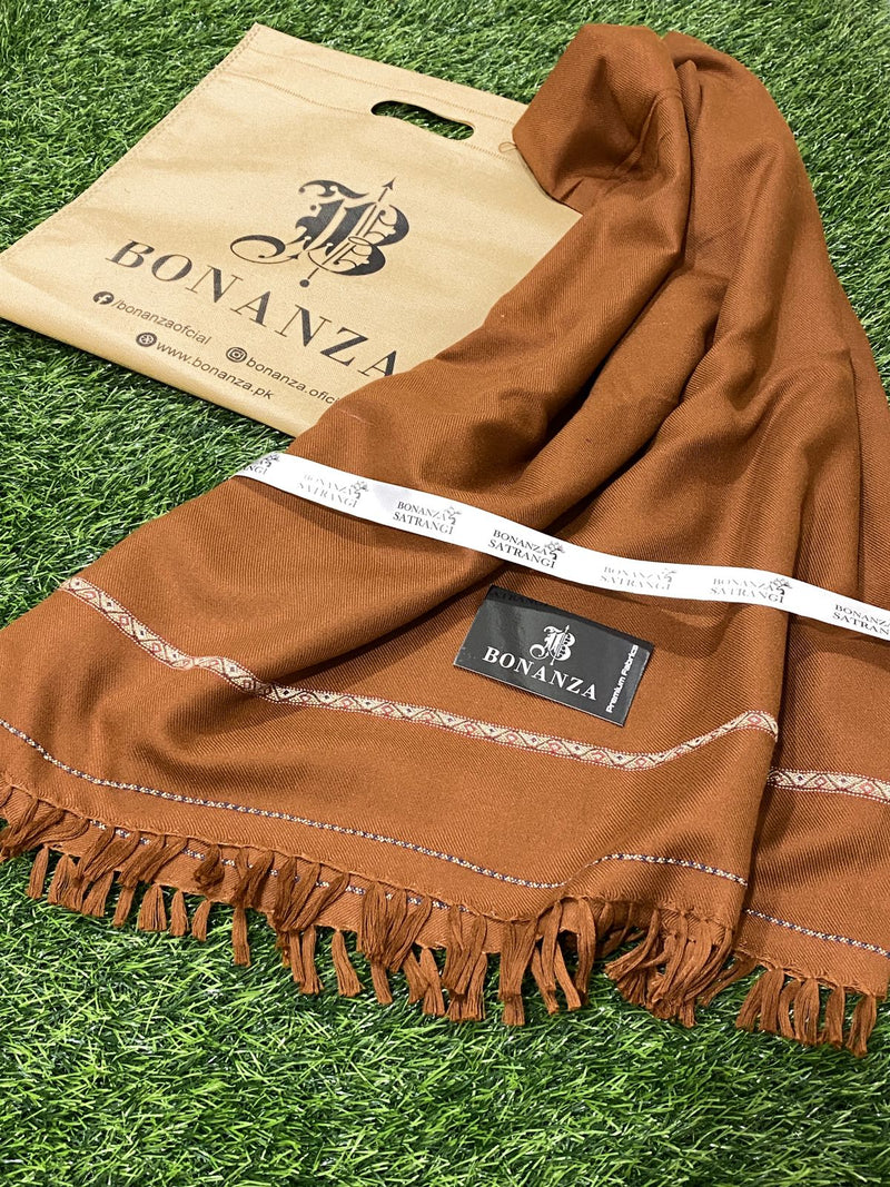 Bonanza Satrangi Mens Winter Shawl ♦️♦️ 02 Mocha