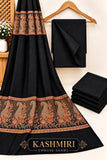 Luxury kashmiri Embose Pashmina Shawl & Dhanak Unstitched 3-Piece Suit - JS24