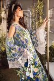 Printed Patch Emb Lawn 3 Piece Unstitched Suit MI -002  Summer Collection