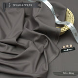 Men's Classical Wash'n Wear Soft - Smooth - Suitable for all season wearings -silver Grey