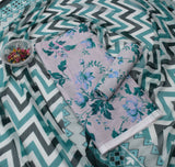 Printed Lawn With Shifoon Dupatta 3 Piece Unstitched Suit - Summer Collection - S18
