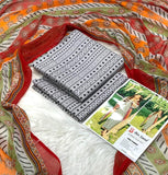 Printed Lawn With Shifoon Dupatta 3 Piece Unstitched Suit - Summer Collection - A 034