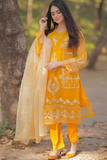 MARIA B - 3PC LAWN EMBROIDERED SHIRT WITH ORGANZA EMBROIDERED DUPPATA