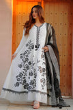 BAREEZE - 3PC ORGANZA PRINTED SHIRT WITH ORGANZA PRINTED DUPPATA AND TROUSER