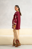 Ethnic Silk Unstitched 2PC Embroidery Suit - D115