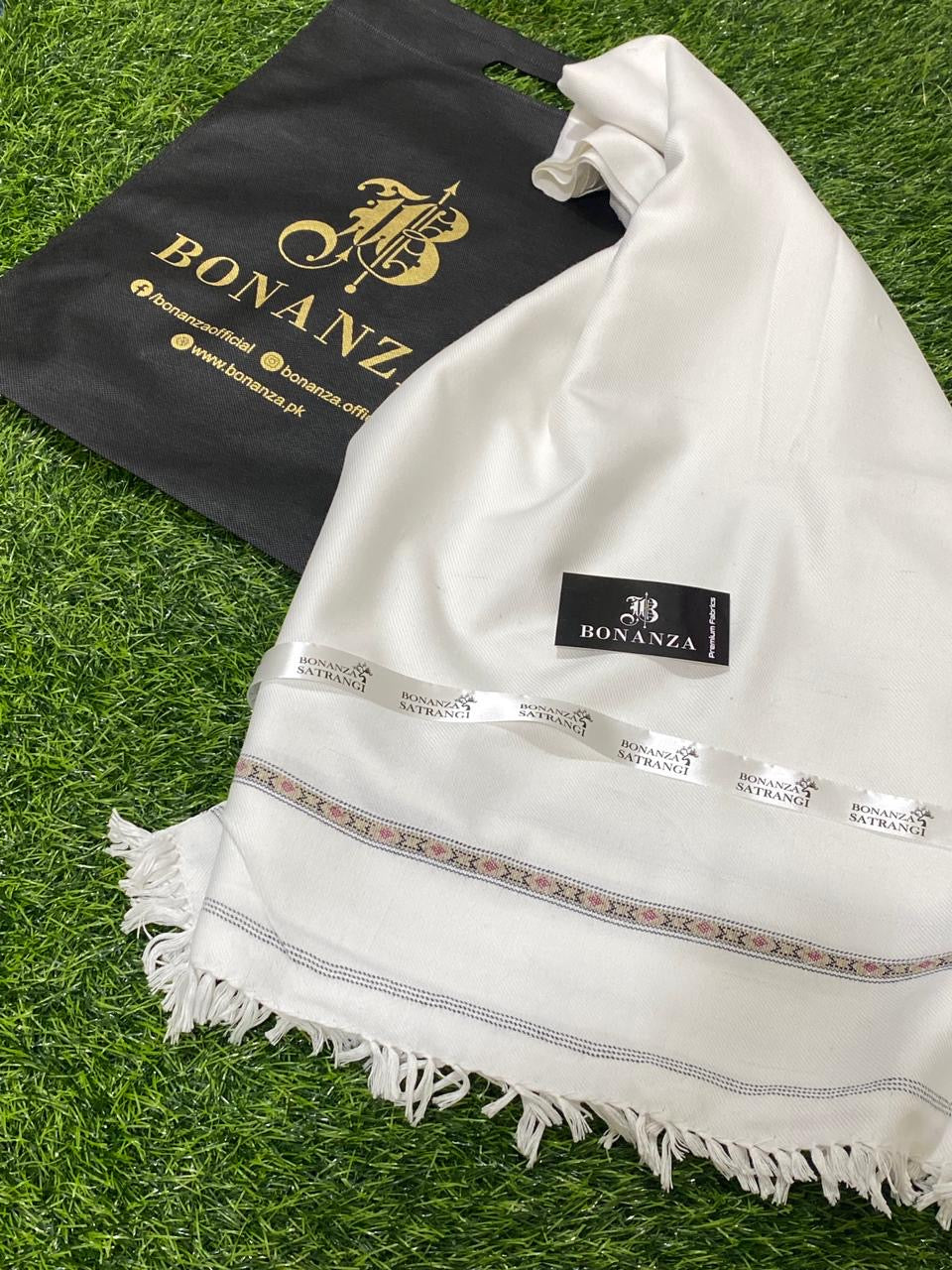 Bonanza Satrangi Mens Winter Shawl â¦ï¸â¦ï¸ 05 white â Trendsin.pk
