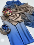 Shamoze Silk Digital Tye ‘N’ Dye 3pc Unstitched Suit - 156