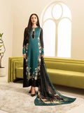 DIGITAL PRINT 3PC SILK UNSTITCHED SUIT - 114