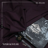 Alhaam Presents 100% Pure Super Luxury Regent Wash & Wear - Dark Maroon