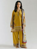 ETHNC - 3PC Unstitched Dhanak Embroidered Shirt with Printed Wool Shawl - RF1160