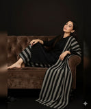 Khaddi - 3PC Marina Unstitched Suit - black